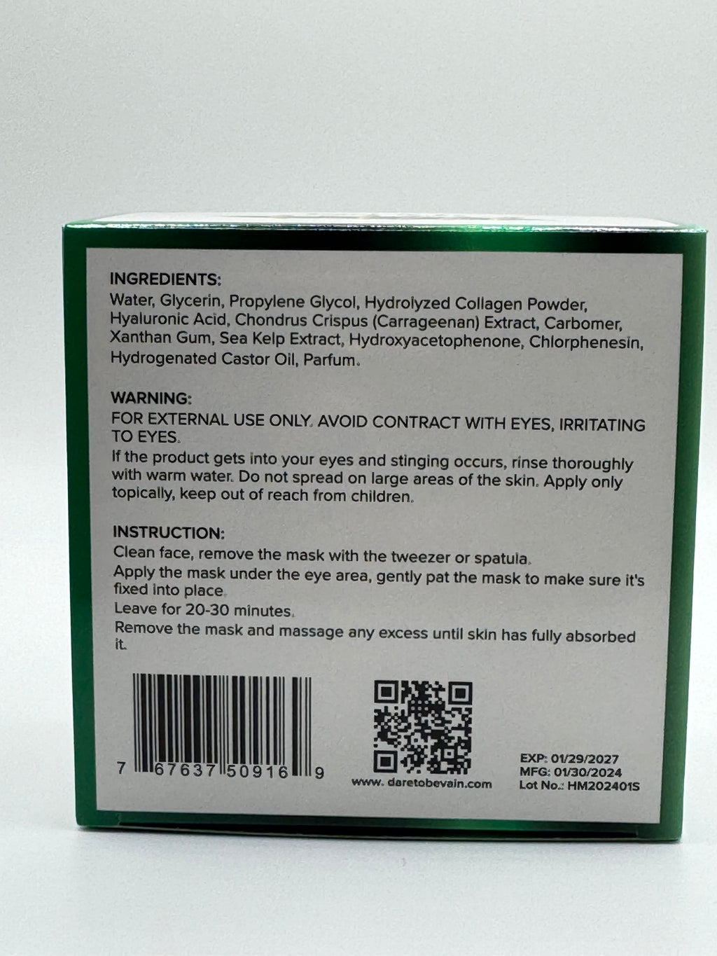 Seaweed Collagen Eye Mask